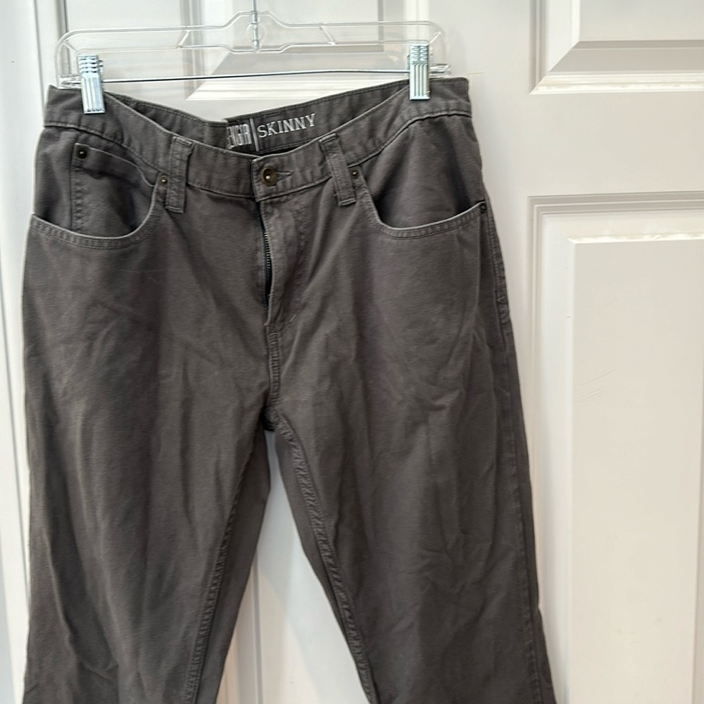 free world messenger skinny jeans gray size 34 x34